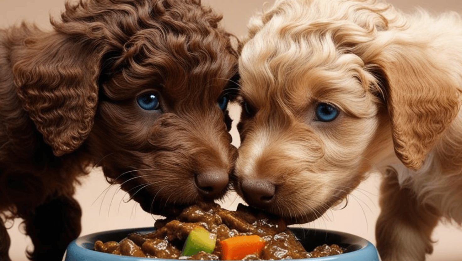Welpenfütterung 7 Lagotto Romagnolo Welpenfütterung